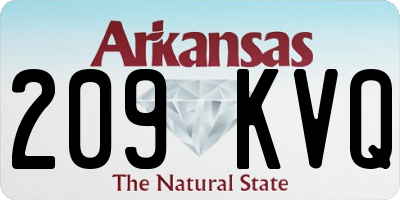 AR license plate 209KVQ