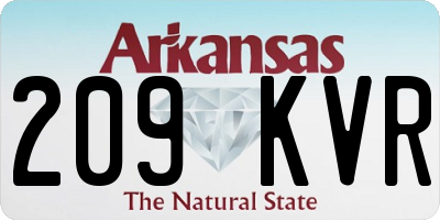 AR license plate 209KVR