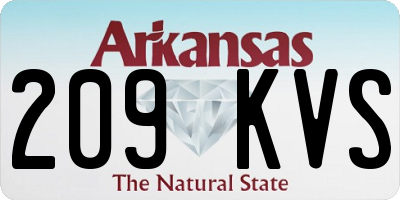 AR license plate 209KVS