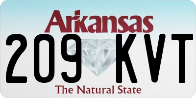 AR license plate 209KVT