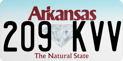 AR license plate 209KVV