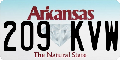 AR license plate 209KVW