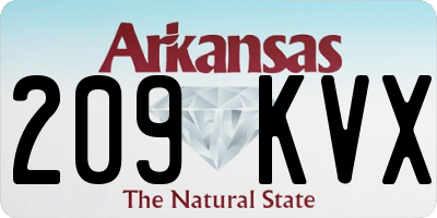 AR license plate 209KVX