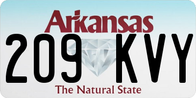 AR license plate 209KVY