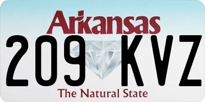 AR license plate 209KVZ