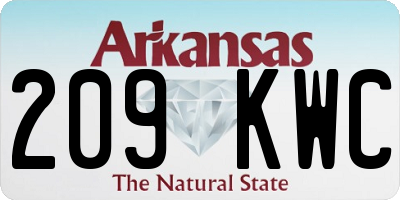 AR license plate 209KWC