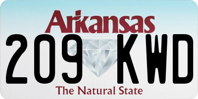 AR license plate 209KWD