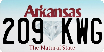 AR license plate 209KWG