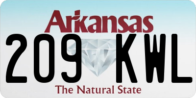 AR license plate 209KWL
