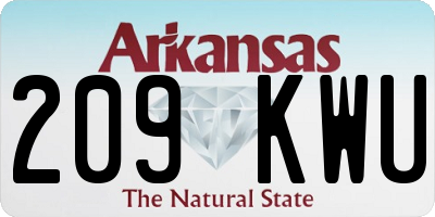 AR license plate 209KWU