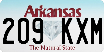 AR license plate 209KXM