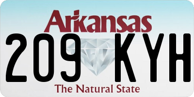 AR license plate 209KYH