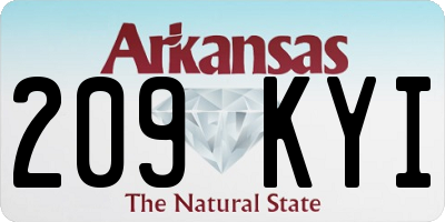 AR license plate 209KYI