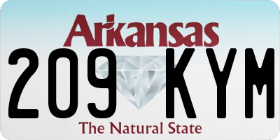 AR license plate 209KYM