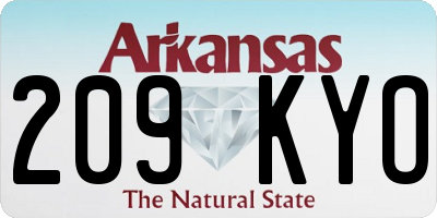 AR license plate 209KYO