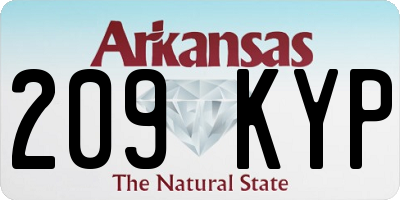AR license plate 209KYP