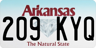 AR license plate 209KYQ