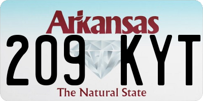 AR license plate 209KYT