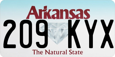 AR license plate 209KYX