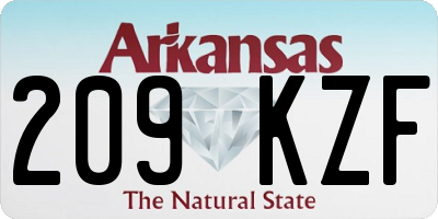 AR license plate 209KZF
