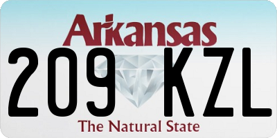 AR license plate 209KZL