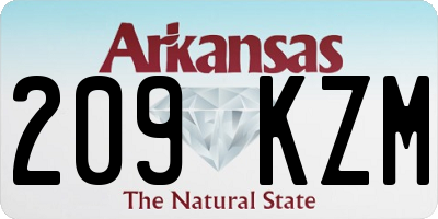 AR license plate 209KZM