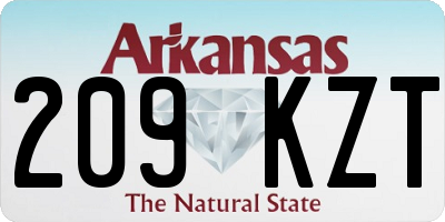 AR license plate 209KZT