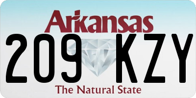AR license plate 209KZY