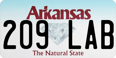 AR license plate 209LAB