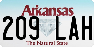 AR license plate 209LAH