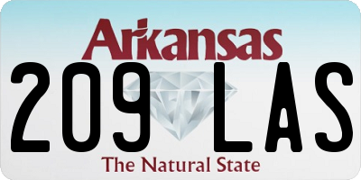 AR license plate 209LAS
