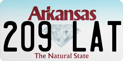 AR license plate 209LAT