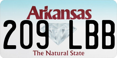 AR license plate 209LBB