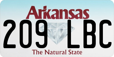 AR license plate 209LBC
