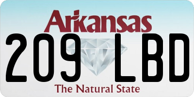 AR license plate 209LBD