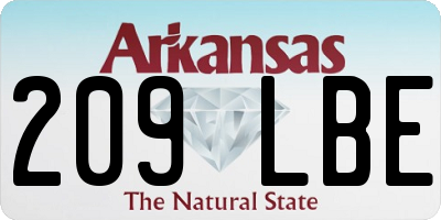 AR license plate 209LBE