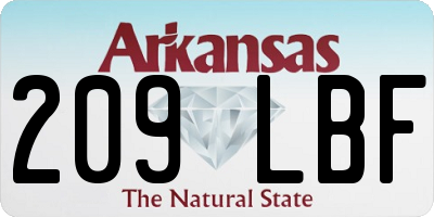 AR license plate 209LBF