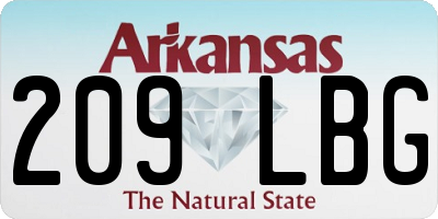 AR license plate 209LBG