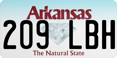 AR license plate 209LBH