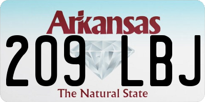 AR license plate 209LBJ