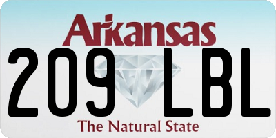 AR license plate 209LBL