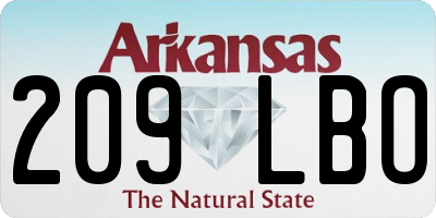 AR license plate 209LBO