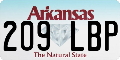 AR license plate 209LBP