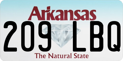 AR license plate 209LBQ