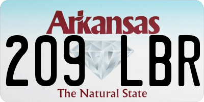AR license plate 209LBR