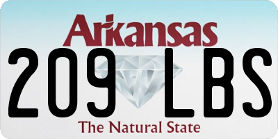 AR license plate 209LBS