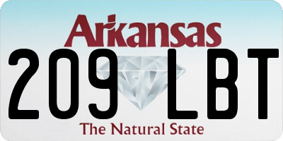 AR license plate 209LBT
