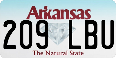 AR license plate 209LBU