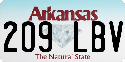 AR license plate 209LBV