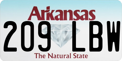 AR license plate 209LBW